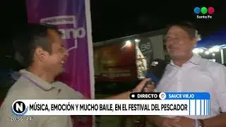 Sauce Viejo vivió la primera noche del tradicional Festival del Pescador