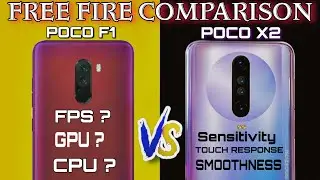 POCO X2 VS POCO F1 FREE FIRE COMPARISON🔥🔥, SENSITIVITY, FPS, GPU, SAMOOTHNESS...
