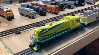 Lionel LionChief Plus RS-3 Peabody Locomotive with MTH Peabody Coal Train - Lionel Bluetooth App.