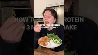 quick and easy HIGH PROTEIN meal prep, and 3 easy meals to cook it with! 😌✨