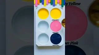 💙💛💖 The Ultimate Power Palette &mdash; Blue, Pink & Yellow Magic! 🌈 #colors #relaxing #coloring #painting