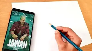 Drawing SRK's Jawan Film Portrait: Step-by-Step Tutorial || SRK Drawing Tutorial || Shah Rukh Khan