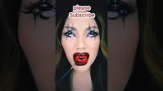 Mimles Halloween spider face illusion makeup, #shorts #mimichoi #spidereyes