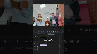 Автоматическое отслеживание и размытие лиц людей в Premiere Pro