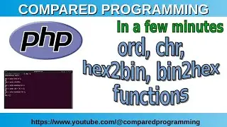 PHP string functions: ord, chr, hex2bin, bin2hex