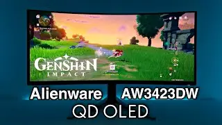 Монитор QD OLED UltraWide Genshin Impact Alienware AW3423DW нового поколения