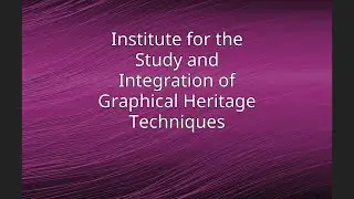Institute for the Study and Integration of Graphical Heritage Techniques