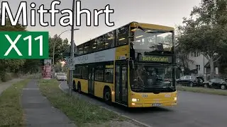Mitfahrt | MAN Lion's City DD A39 | Linie X11 | S Schöneweide/Sterndamm - U Krumme Lanke