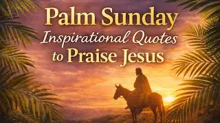 Palm Sunday Inspirational Quotes to Praise Jesus | A Holy Week Devotional ✝️✨