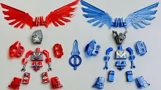 11 Minutes Assembling 2 Ultraman Lego Superman Models With 2 Cool Colors Red and Blue/ASMR