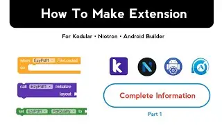 How To Make Extension For Kodular,Niotron, Android Builder || Part 1 ||  Rajaks Gyan