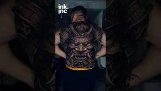 Full Back Samurai Tattoo &ndash;A Fierce Tribute to Bushido & Strength #shorts