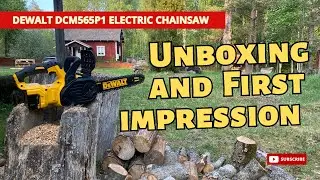 DeWalt DCM565P1 Electric Chainsaw: Unboxing and First user impression