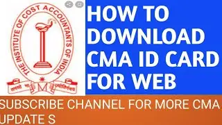Download CMA ID card for Web