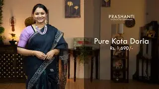 Kota Doria Sarees by Prashanti | Rs. 1690/- | 24 May 2022