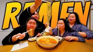 Korean Ramen Noodles Mukbang with My Bestie 먹방 Eating Show! (Nongshim Soon Veggie Noodle Soup) 🍜❤️✨