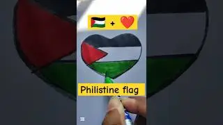 Art love Philistine flag 🇵🇸 #youtubeshorts #art #foryou #viralshorts #philistine #justwoalid