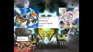 Dinomist Zefra Vs Blackwing (post support) (Yu-gi-oh replay)