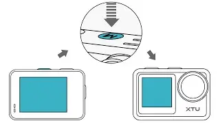 Action camera tutorial: how to switch from back screen to front screen
