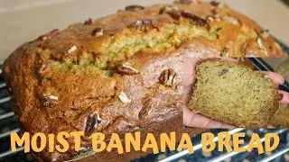How to Make MOIST BANANA BREAD (Top secret for very moist bread)