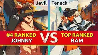 GGST ▰ Jevil (#4 Ranked Johnny) vs Tenack (TOP Ranked Ramlethal). High Level Gameplay