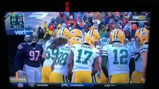 Packers vs Bears Aaron Rodgers 60 Yard Pass to Jordy Nelson To Setup Game Winning Field Goal