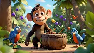 The Monkey&rsquo;s Jungle Jam 🐵🥁 | Fun Kids Song & Learning Video | Preschool Jungle Adventure