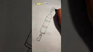 how to draw pichkari/Holi drawing special #shorts #holi #pichkari #art #ytshorts #colordrawing
