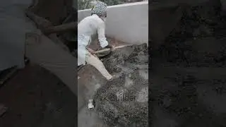 how to mix sand cement aggregate with water for little slab casting on roof top area 