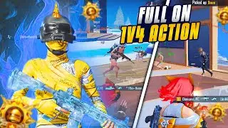 🔥 Fastest 1v4 in Conqueror Lobby Intense Solo vs Squad Gameplay | BGMI