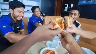 কি উপলক্ষে পিজ্জা খাওয়াইলাম সবাইকে? Yamaha service center Pizza Party #yamaha #vlog 