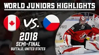Canada vs. Czech Republic | 2018 WJC Semi-Final | Highlights