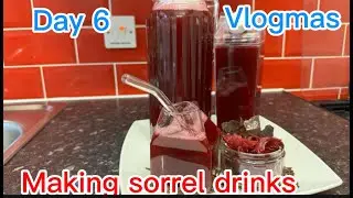 Making sorrel drink for Xmas