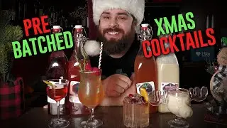 Приготовление коктейлей заранее для рождественской вечеринки 🎄🥃