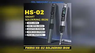 Why Everyone&rsquo;s Talking About This Product! FNIRSI HS 02 Soldering Iron Smart Sleep IPS Color Displ