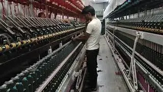 Ring frame machine me salayi kaise lagaye 8,A chenab textile Mills Ltd Kathua