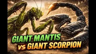 GIANT MANTIS vs GIANT SCORPION &mdash; Who Wins?? #mantis #scorpion #GiantFight  #EpicBattle #MonsterFight