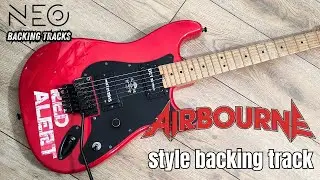 HARD ROCK AIRBOURNE STYLE BACKING TRACK - E (160 bpm)
