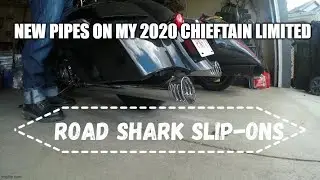 2020 Indian Chieftain Limited with Sharkroad slip-ons from Amazon