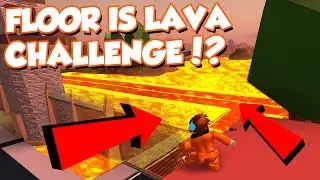 FLOOR IS LAVA CHALLENGE IN ROBLOX JAILBREAK!? *DANGEROUS* / Defildplays