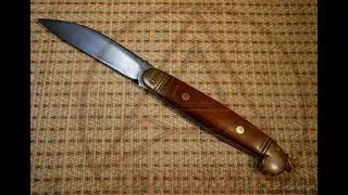 Классный складной нож с механизмом slip joint (слип-джоинт).