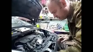 снятие фары и бампера Peugeot 5008