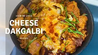 Dakgalbi with Cheese Recipe (Korean Spicy Stir-Fried Chicken)