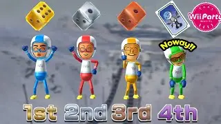 Wii Party - Board Game Island gameplay David vs Oscar vs Cole vs Daisuke | Alexgamingtv