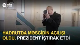 Hadrut qəsəbəsində inşa edilmiş məscidin a&ccedil;ılışı oldu