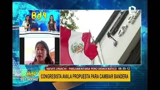 Nieves Limachi tras pedir cambio de bandera peruana: 