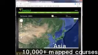 World Wide Golf Map of GolfNavi