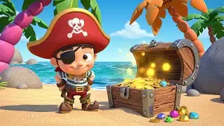 O Mini Pirata do Fortnite Enterrou o Baú | Canções Infantis e Rimas para Crianças