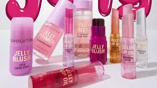 New!Makeup Revolution Jelly Collection|Jelly Lip Oil Stick,Jrlelly Primer,Jelly Juice Setting Spray