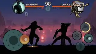 No double strike  Challenging match Shadow VS Lucky Shadow Fight 2 